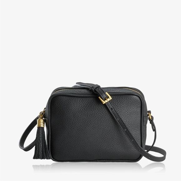 Gigi New York Madison Crossbody bag black leather purse - Picture 1 of 13